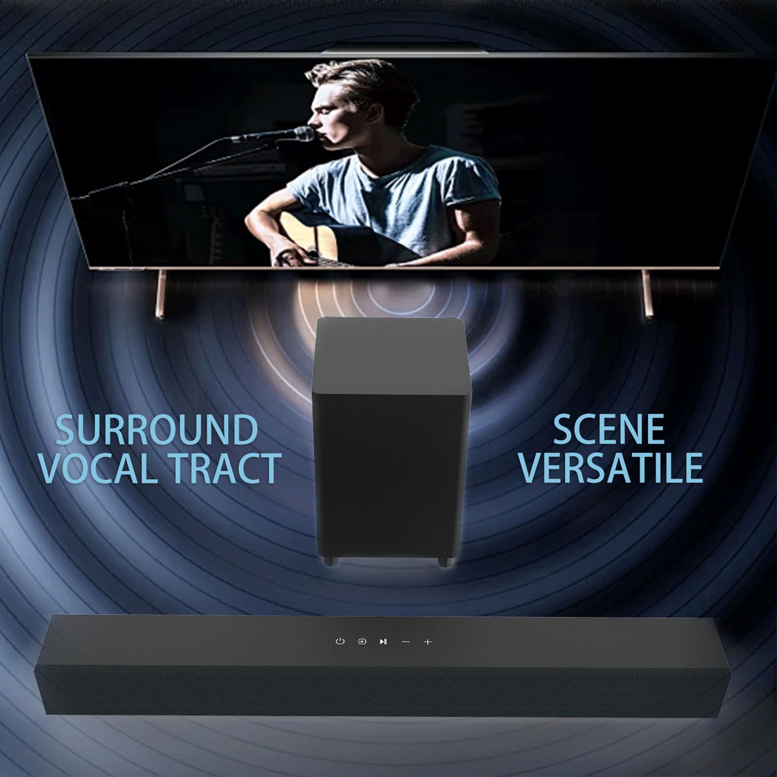 Amazon.co.jp: サブウーファー付きサウンドバー、ホームシアター